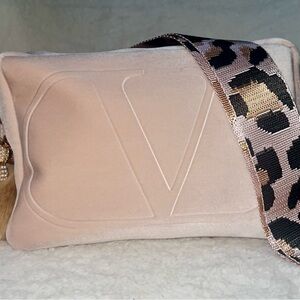 Valentino Upcycled Blush Velvet Crossbody Bag